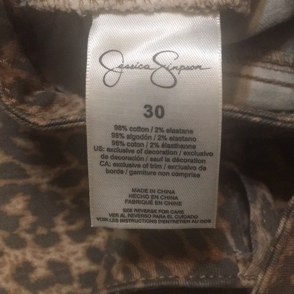 Jessica Simpson leopard print kiss me super skinny - Picture 4 of 10